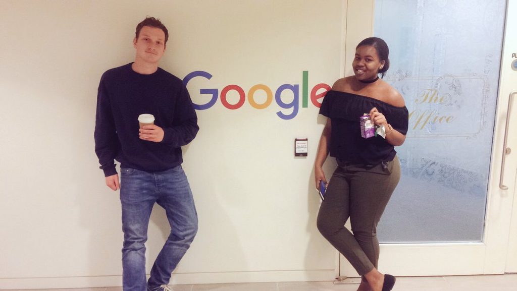 Joseph and Afia at Google UK
